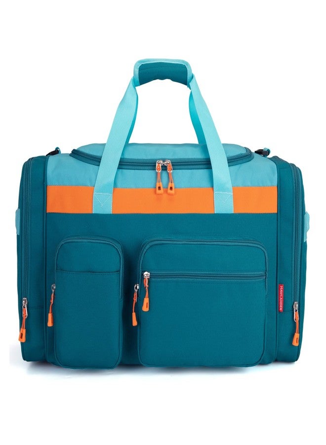 HawLander Large Kids Duffle Bag for Travel, Overnight, or Weekender, 22" inch (Teal Blue) - Image 1